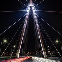 Buy canvas prints of Light Trails at the Northern Spire by Ray Pritchard