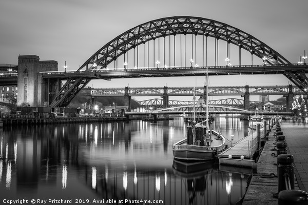 Newcastle Quayside Picture Board by Ray Pritchard