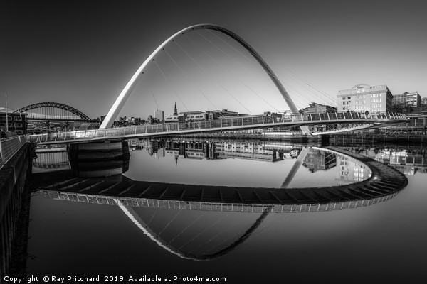 Gateshead Millennium Bridge Picture Board by Ray Pritchard