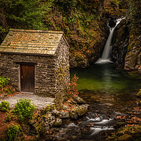 Buy canvas prints of The Grot and Waterfall by Ray Pritchard