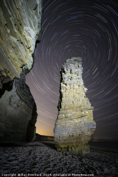 Lots Wife Startrail at Marsden Picture Board by Ray Pritchard