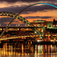 Buy canvas prints of Tyne Bridges,Newcastle by Ray Pritchard