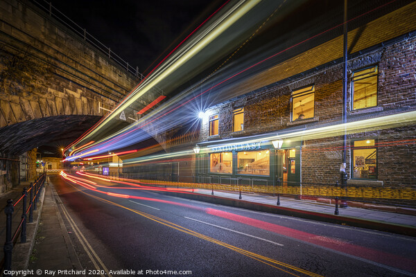 Bus Trails on Hills Street  Picture Board by Ray Pritchard