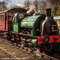 Buy canvas prints of Steam Train at Tanfield by Ray Pritchard