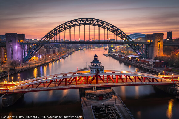 View from the High Level Bridge Picture Board by Ray Pritchard