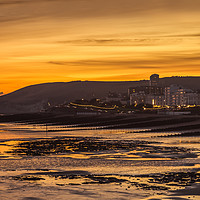 Buy canvas prints of Eastbourne After Sunset by Linda Corcoran LRPS CPAGB