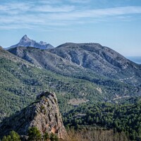 Buy canvas prints of Guadalest Hills Spain  by Jacqui Farrell