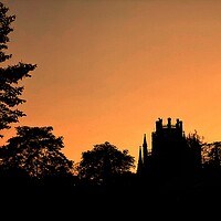 Buy canvas prints of Ely Cathedral Sunset  by Jacqui Farrell