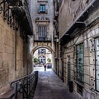 Buy canvas prints of Alicante Alleyway by Jacqui Farrell