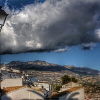 Buy canvas prints of Altea Clouds Spain  by Jacqui Farrell