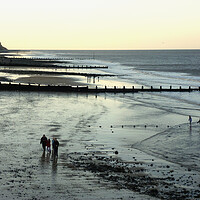 Buy canvas prints of Cromer Beach Sunset  by Jacqui Farrell