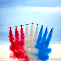Buy canvas prints of The Red Arrows  by Jacqui Farrell