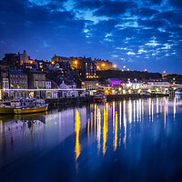 Buy canvas prints of Whitby at night by chris smith