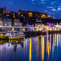 Buy canvas prints of Whitby at night by chris smith
