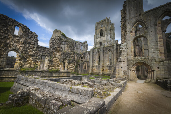 Fountains Abbey Picture Board by chris smith