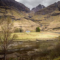 Buy canvas prints of Cottage at Glencoe by chris smith
