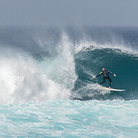 Buy canvas prints of Surfing Tenerife  by chris smith