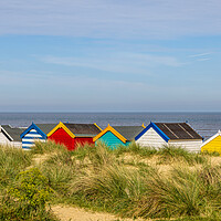 Buy canvas prints of Colourful Beach Huts by chris smith