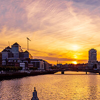 Buy canvas prints of Dublin Sunset by chris smith
