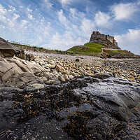 Buy canvas prints of Lindisfarne castle by chris smith