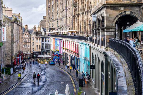 Victoria Street Edinburgh Picture Board by chris smith