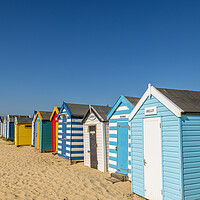 Buy canvas prints of Colourful Beach Huts by chris smith