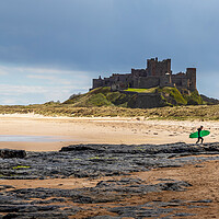 Buy canvas prints of Bamburgh castle by chris smith