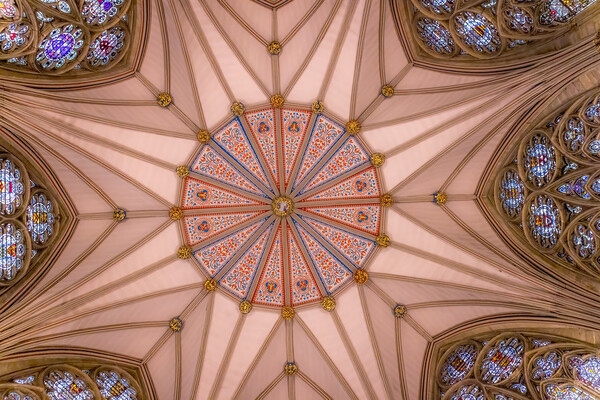 The Chapter House of York Minster Picture Board by chris smith