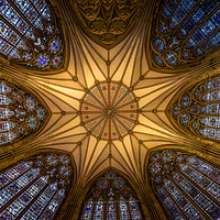 Buy canvas prints of The Chapter House of York Minster by chris smith
