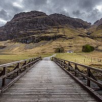 Buy canvas prints of Achnambeithach Cottage Glencoe by chris smith