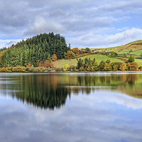 Buy canvas prints of Autumn reflection by chris smith