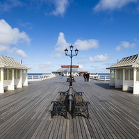 Buy canvas prints of A Walk on Cromer Pier  by chris smith