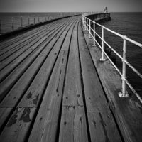 Buy canvas prints of Whitby Pier by chris smith