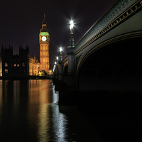 Buy canvas prints of Big Ben at night. by chris smith