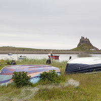 Buy canvas prints of Lindisfarne Castle, holy island   by chris smith