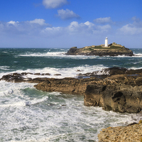 Buy canvas prints of Godrevy Lighthouse   by chris smith