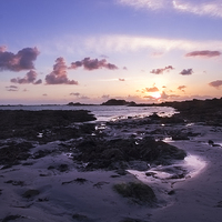Buy canvas prints of Guernsey sunset  by chris smith