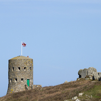 Buy canvas prints of loophole towers in Guernsey.  by chris smith