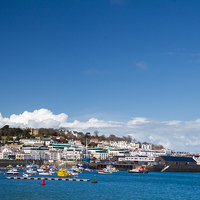 Buy canvas prints of Saint Peter Port,  Guernsey.  by chris smith