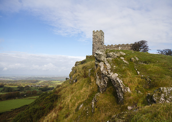 Brentor Church Dartmoor in winter  Picture Board by chris smith