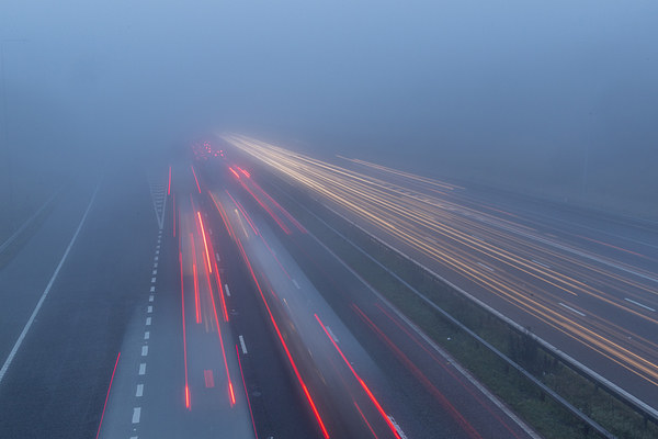 Motorway Fog  Picture Board by chris smith