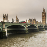 Buy canvas prints of Big Ben and westminster bridge  by chris smith