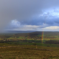 Buy canvas prints of Yorkshire Dales Rainbow  by chris smith