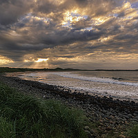 Buy canvas prints of Sunset northumberland,      by chris smith