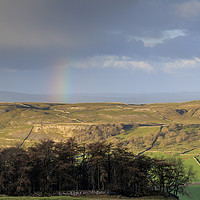 Buy canvas prints of Rainbow in the Yorkshire Dales  by chris smith
