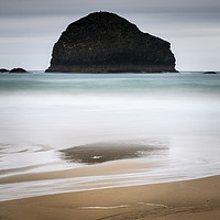 Buy canvas prints of Trebarwith strand  by chris smith