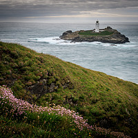 Buy canvas prints of godrevy lighthouse   by chris smith