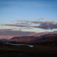 Buy canvas prints of Scottish highlands sunset  by chris smith