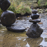Buy canvas prints of  Balanced stones stack   by chris smith