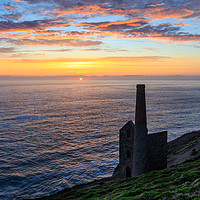 Buy canvas prints of Wheal Coates Tin Mine  by chris smith